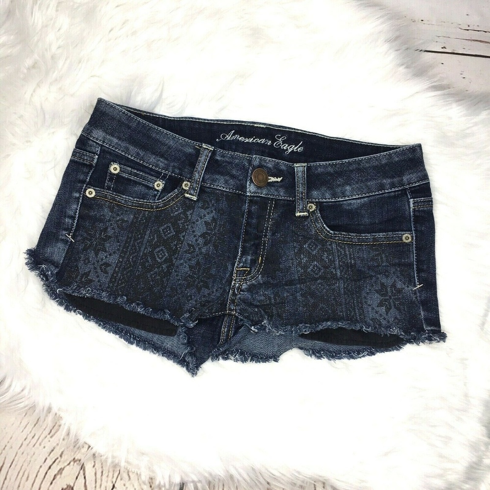 American Eagle denim Dark Wash Shorts size 2